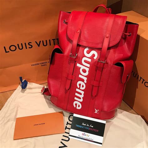 supreme x louis vuitton backpack price